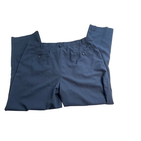 Mens Blue Dress Pants 40x32 Classic Fit 100% Polyester 60h - Picture 3 of 10